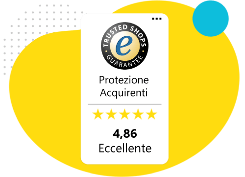 LaLicenza ha un rating di 4.86 su TrustedShops