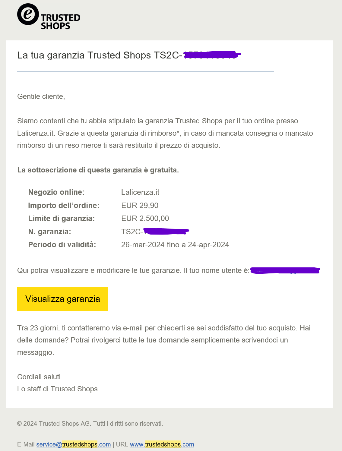 garanzia trushetshops certificatodef