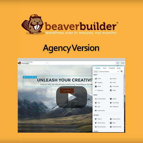 beaver builder plugin agency version lalicenza