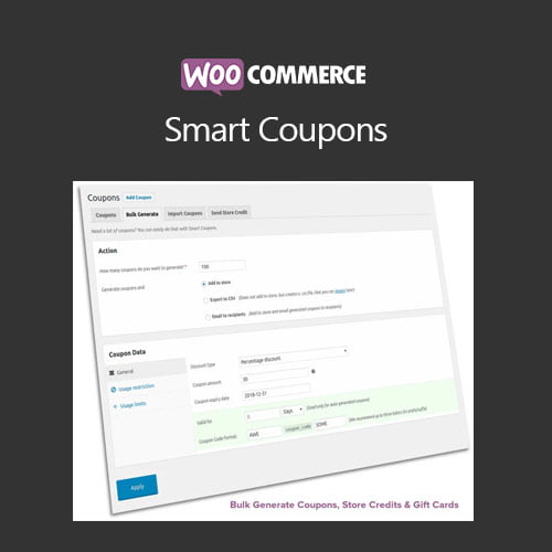 woocommerce smart coupons lalicenza