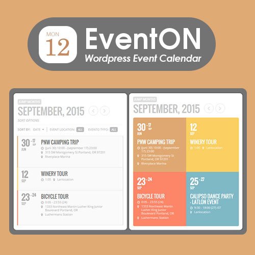 eventon wordpress event calendar plugin lalicenza