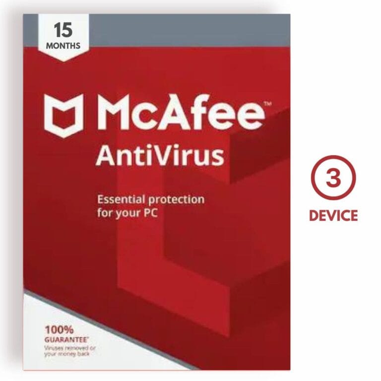 mcafee antivirus (pc, android, mac, ios) 3 utenti, 15 mesi lalicenza