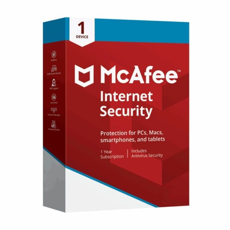 mcafee internet security 1 utente 1 anno lalicenza