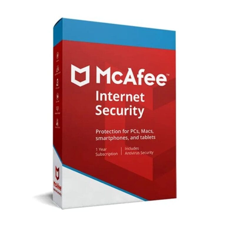 mcafee internet security 5 utenti 1 anno lalicenza