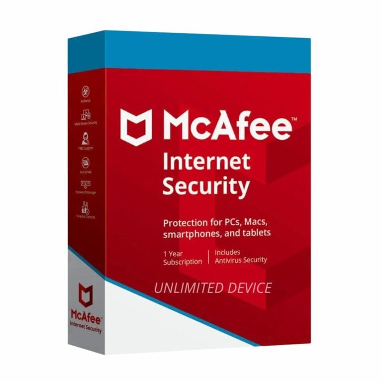 mcafee internet security unlimited device 1 anno lalicenza