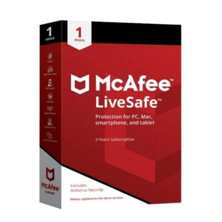 mcafee livesafe 1 utente 3 anni lalicenza